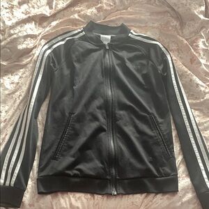 Adidas Black Zip-Up Track Jacket